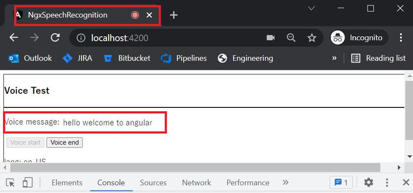 How to Create Voice Recognition using Ngx-Speech-Recognition in Angular